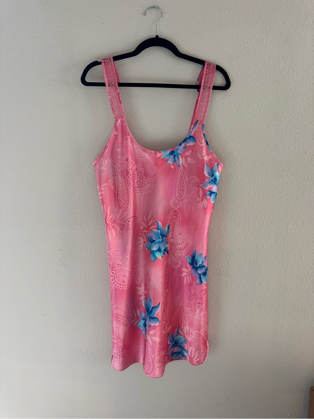 Secret Treasures Pink Floral Slip Dress Large